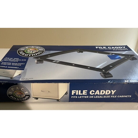 Space Solutions 18" File Caddy Black Deep Or Legal Size - Picture 3 of 11